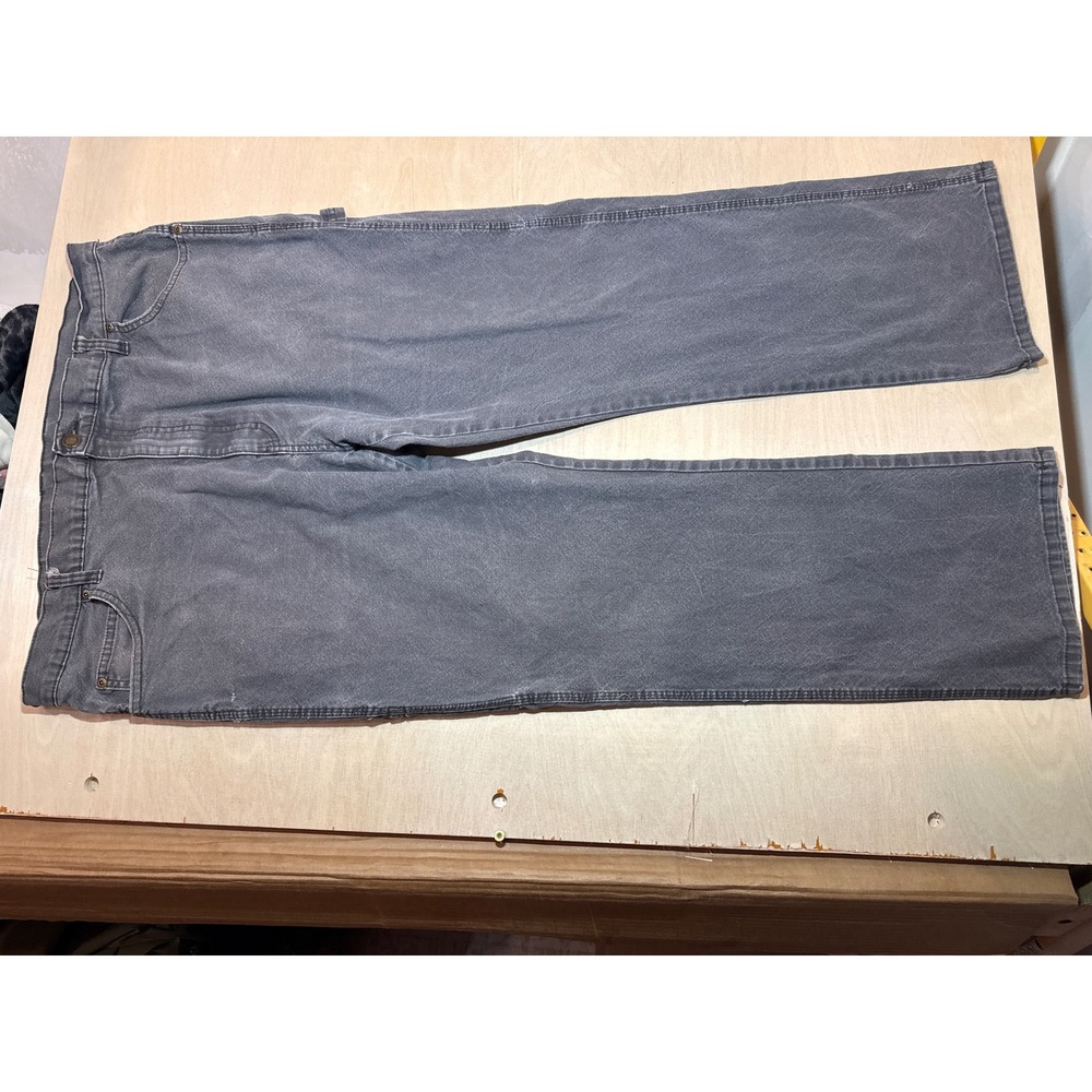Genuine Dickies Carpenter Pants Mens 40x30 Gray Relaxed Fit Workwear EU1939RSL